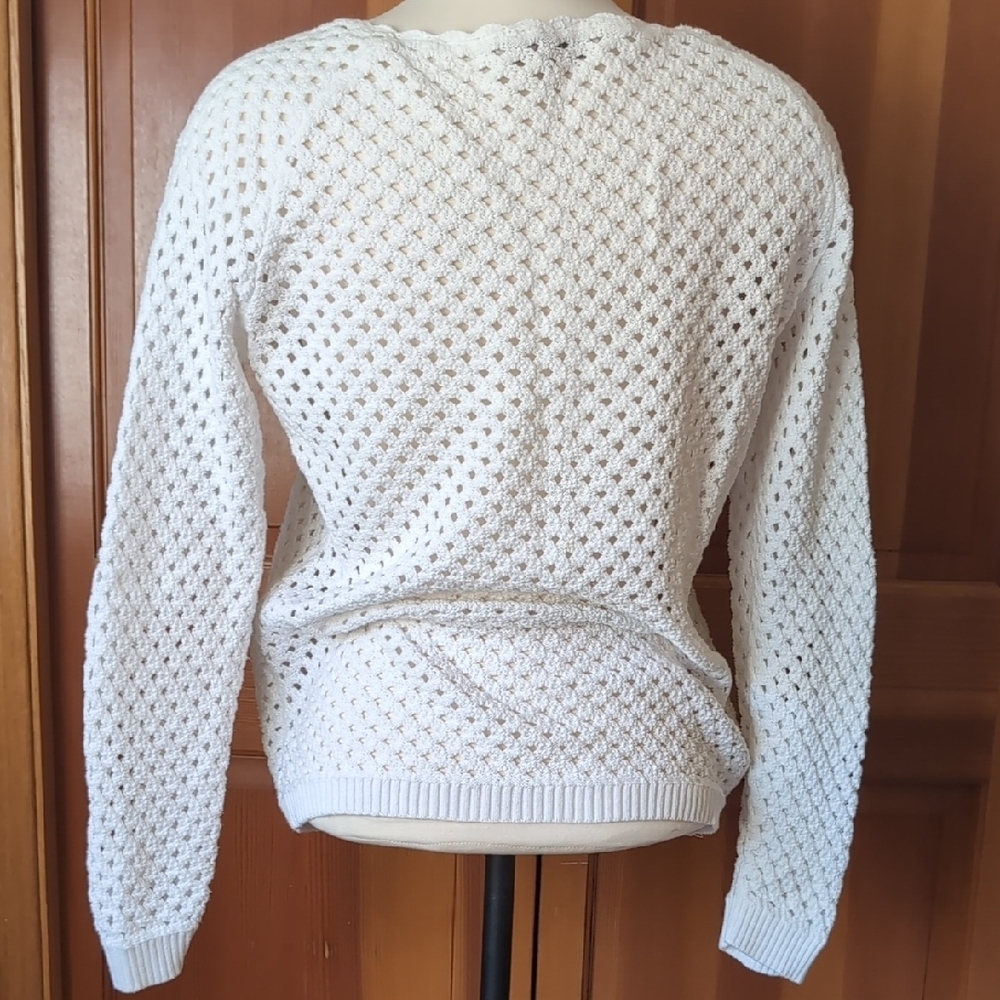 White Knit Women's Sweater - Picture 4 of 5